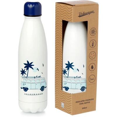 Bouteille Isolante en Acier Inoxydable Volkswagen - Van Bus Combi - Conserve les Boissons Chaudes ou Froides Bouteille Isolante en Acier Inoxydable Volkswagen - Van Bus Combi - Conserve les Boissons Chaudes ou Froides