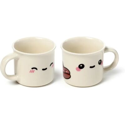 Foodiemals Ensemble de 2 tasses à espresso en porcelaine - Espresso cups - Publicité Foodiemals Ensemble de 2 tasses à espresso en porcelaine - Espresso cups - Publicité