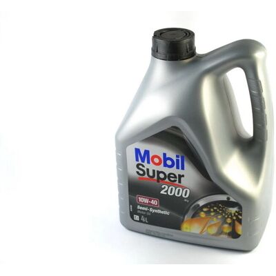 Huile moteur Mobil Super 2000 X1 10W-40 - 4L - Publicité Huile moteur Mobil Super 2000 X1 10W-40 - 4L - Publicité