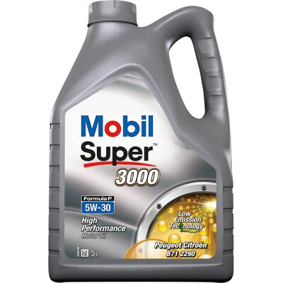 Mobil Super 3000 Formula-P 5W30 5L - Olio motore Mobil Super 3000 Formula-P 5W30 5L - Olio motore