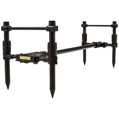 Support 3 Cannes Nash Tackle Noir - Rod Pod - Publicité Support 3 Cannes Nash Tackle Noir - Rod Pod - Publicité