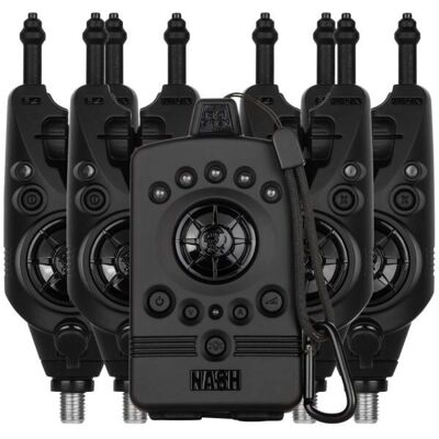 Sistema de alarmas Nash R4 - Detección inteligente de línea de pesca Sistema de alarmas Nash R4 - Detección inteligente de línea de pesca