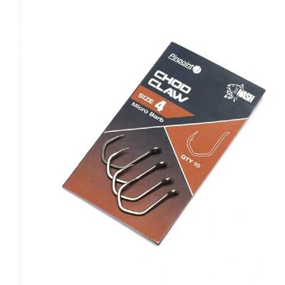 Ensemble de 6 Hameçons Nash TT Chod Claw Micro Barbelés - Taille 8 - Publicité Ensemble de 6 Hameçons Nash TT Chod Claw Micro Barbelés - Taille 8 - Publicité