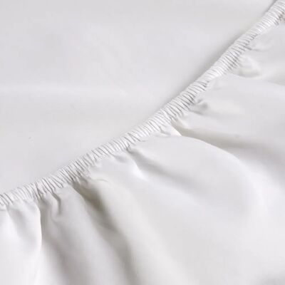 Christy - 400TC Luxury Cotton Sateen - White - Double - Sheet Christy - 400TC Luxury Cotton Sateen - White - Double - Sheet