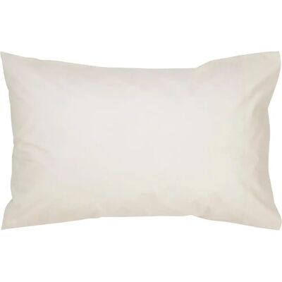 Christy - 400TC Luxury Cotton Sateen Plain Dye Pillowcases Pair - cream - One Size - Plain Dye - Pillowcases Christy - 400TC Luxury Cotton Sateen Plain Dye Pillowcases Pair - cream - One Size - Plain Dye - Pillowcases