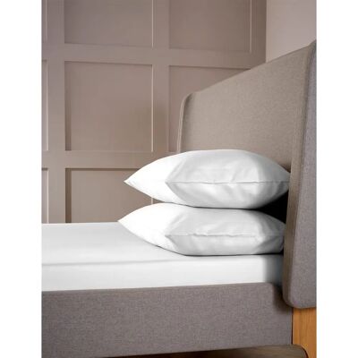 Christy - 400TC Luxury Cotton Sateen - White - Fitted Sheet Christy - 400TC Luxury Cotton Sateen - White - Fitted Sheet