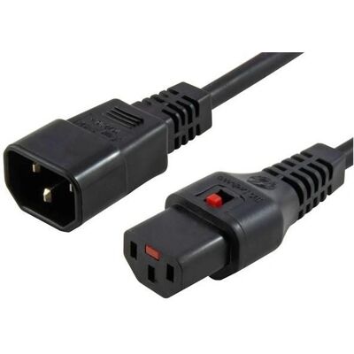 Câble d'alimentation Microconnect PC1024 - Noir, 1m, Raccord C13/C14 Câble d'alimentation Microconnect PC1024 - Noir, 1m, Raccord C13/C14