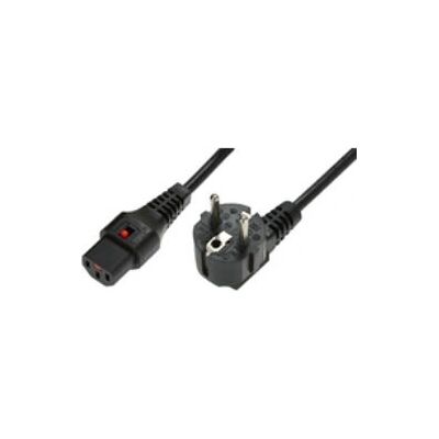 Microconnect EL249S Kabel zasilający IEC 1m z blokadą czarny Microconnect EL249S Kabel zasilający IEC 1m z blokadą czarny