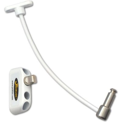 Aldridge L22031 - Jackloc Pro-Twist Cable Window Lock - White Aldridge L22031 - Jackloc Pro-Twist Cable Window Lock - White