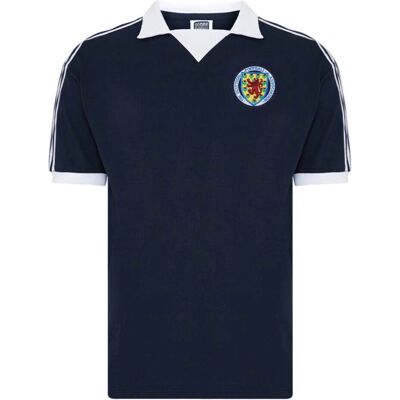 Score Draw Scotland 1978 Navy Shirt - Scotland World Cup 1978 Score Draw Scotland 1978 Navy Shirt - Scotland World Cup 1978