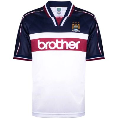 Score Draw Manchester City 1998 Away - White - Small - 1998-99 Shirt Score Draw Manchester City 1998 Away - White - Small - 1998-99 Shirt
