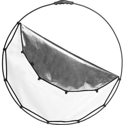 Manfrotto Halo Compact de iluminación - Reflector 82cm Plata/Blanco - Softbox + Reflector Manfrotto Halo Compact de iluminación - Reflector 82cm Plata/Blanco - Softbox + Reflector
