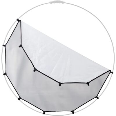 Housse réversible pour HaloCompact Plus 98cm Argent/Blanc - Réflecteur Housse réversible pour HaloCompact Plus 98cm Argent/Blanc - Réflecteur