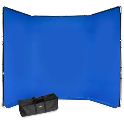 Manfrotto Chroma Key FX Kit - 4x2.9 m Blue - Chroma Key Kit Manfrotto Chroma Key FX Kit - 4x2.9 m Blue - Chroma Key Kit