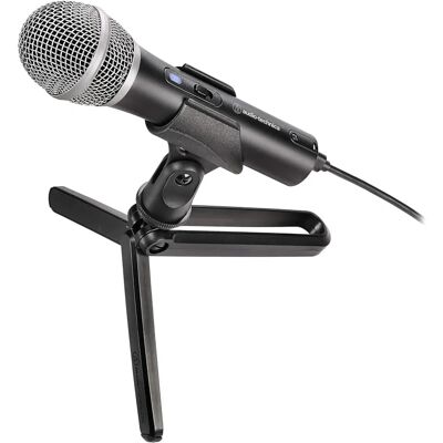 Microfone Audio Technica ATR2100x-USB - Preto - Cardioide - Dinâmico - 192 kHz Microfone Audio Technica ATR2100x-USB - Preto - Cardioide - Dinâmico - 192 kHz
