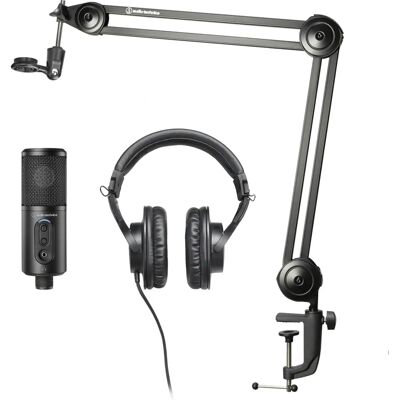 Audio-Technica Creator Pack Microphone PC Noir - Pour streaming, podcasting & enregistrement Audio-Technica Creator Pack Microphone PC Noir - Pour streaming, podcasting & enregistrement