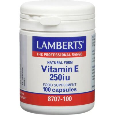 LAMBERTS Natürliches Vitamin E - 100 Kapseln - Antioxidans-Unterstützung LAMBERTS Natürliches Vitamin E - 100 Kapseln - Antioxidans-Unterstützung