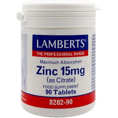 Lamberts Healthcare Zink 15mg Tabletten - 90 Stück. Lamberts Healthcare Zink 15mg Tabletten - 90 Stück.