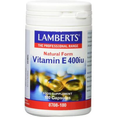 LAMBERTS Natürliches Vitamin E 180 Kapseln - Nahrungsergänzung LAMBERTS Natürliches Vitamin E 180 Kapseln - Nahrungsergänzung