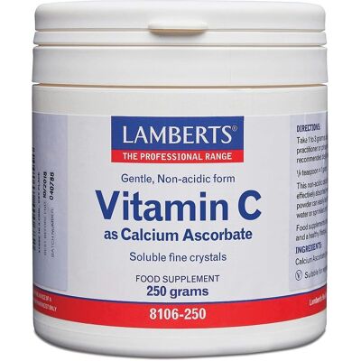Lamberts Vitamin C Calcium Ascorbat 250g Pulver - Nahrungsergänzungsmittel Lamberts Vitamin C Calcium Ascorbat 250g Pulver - Nahrungsergänzungsmittel