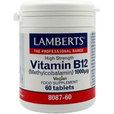 Lamberts Vitamine B12 1000μg - Énergie & Vitalité - Publicité Lamberts Vitamine B12 1000μg - Énergie & Vitalité - Publicité