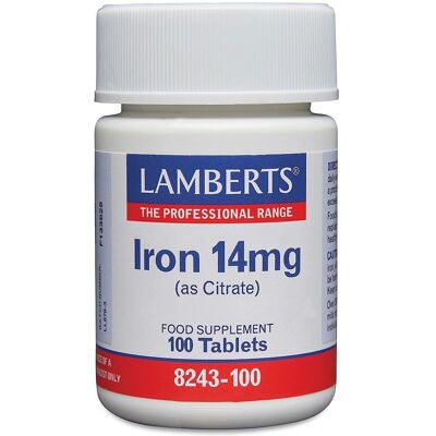 Lamberts Fer Citrate 14mg - Complément de Fer pour Énergie et Sang - Publicité Lamberts Fer Citrate 14mg - Complément de Fer pour Énergie et Sang - Publicité