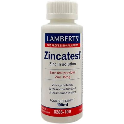 Lamberts Zincatest 100ml - Διατροφικό συμπλήρωμα - Ψευδάργυρος σε διάλυμα Lamberts Zincatest 100ml - Διατροφικό συμπλήρωμα - Ψευδάργυρος σε διάλυμα