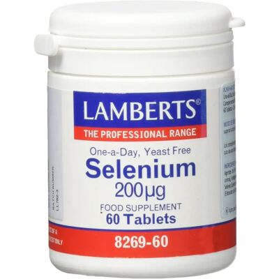 Comprimidos de Selênio Lamberts Healthcare 200µg (60 unid.) Comprimidos de Selênio Lamberts Healthcare 200µg (60 unid.)