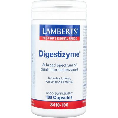 Cápsulas Digestizyme da Lamberts Healthcare (100 un.) Cápsulas Digestizyme da Lamberts Healthcare (100 un.)