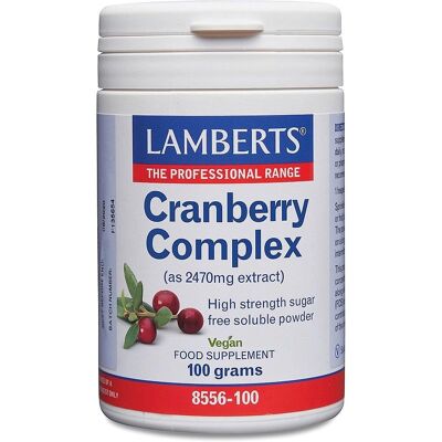 Lamberts Healthcare Complexo de Cranberry (100g) Lamberts Healthcare Complexo de Cranberry (100g)