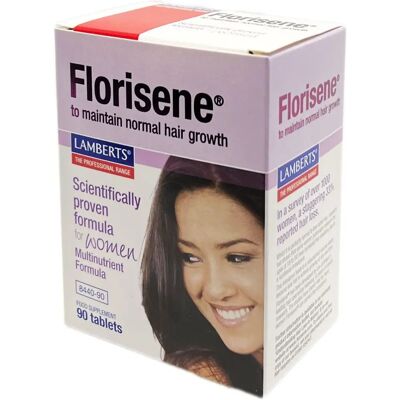 Lamberts Florisene - Fer, L-Lysine & Vitamines pour Femmes - Soutien Capillaire - Publicité Lamberts Florisene - Fer, L-Lysine & Vitamines pour Femmes - Soutien Capillaire - Publicité