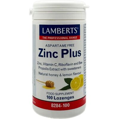 Lamberts Zinc Plus Pastilhas Sabor Limão e Mel - 100 Pastilhas Lamberts Zinc Plus Pastilhas Sabor Limão e Mel - 100 Pastilhas