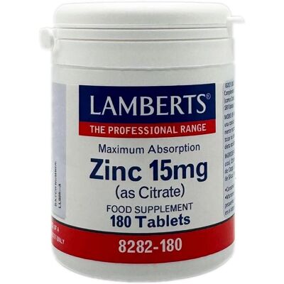 Lamberts Healthcare Zink 15mg Tabletten - 180 Stück. Lamberts Healthcare Zink 15mg Tabletten - 180 Stück.