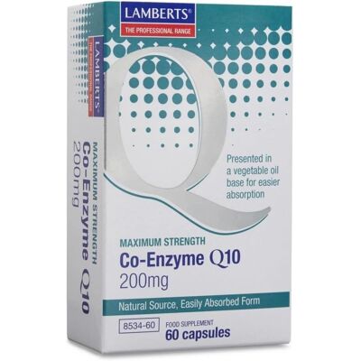 Lamberts Co-Enzym Q10 200mg - Nahrungsergänzung Lamberts Co-Enzym Q10 200mg - Nahrungsergänzung