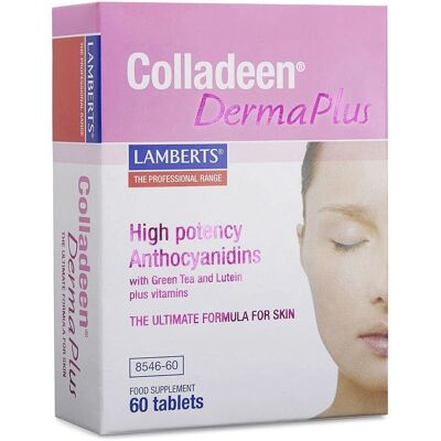 Lamberts Colladeen Derma Plus - 60 Comprimés - Publicité Lamberts Colladeen Derma Plus - 60 Comprimés - Publicité
