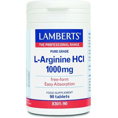 Lamberts L-Arginin HCl 1000mg Tabletten - Nahrungsergänzung Lamberts L-Arginin HCl 1000mg Tabletten - Nahrungsergänzung