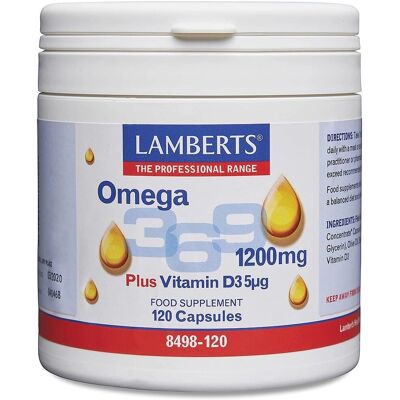 Lamberts Omega 3,6,9 με Βιταμίνη D3 120 Capsules Lamberts Omega 3,6,9 με Βιταμίνη D3 120 Capsules