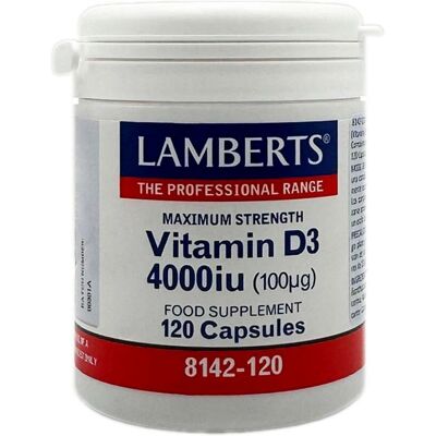 LAMBERTS Vitamin D3 4000iu - 120 x 100mcg Kapseln LAMBERTS Vitamin D3 4000iu - 120 x 100mcg Kapseln
