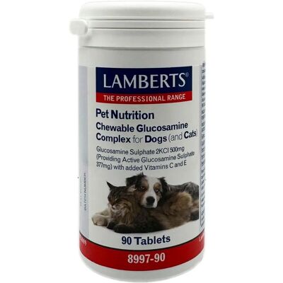 Lamberts Chewable Glucosamine Complex für Hunde & Katzen - 90 Tabletten Lamberts Chewable Glucosamine Complex für Hunde & Katzen - 90 Tabletten