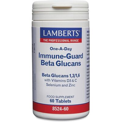 Lamberts Complexe Beta Glucane - Soutien immunitaire - 60 comprimés - Publicité Lamberts Complexe Beta Glucane - Soutien immunitaire - 60 comprimés - Publicité
