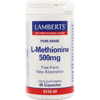 Lamberts L-Methionin 500 mg - Vegane Kapseln - Protein & Entgiftung Lamberts L-Methionin 500 mg - Vegane Kapseln - Protein & Entgiftung