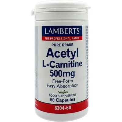 Lamberts Acetyl L-Carnitine 500mg Kapseln - Nahrungsergänzung Lamberts Acetyl L-Carnitine 500mg Kapseln - Nahrungsergänzung