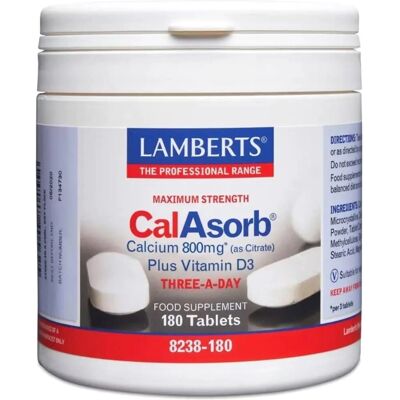Lamberts Calasorb Calcium 800mg + Vitamin D3 180 Tabletten Lamberts Calasorb Calcium 800mg + Vitamin D3 180 Tabletten
