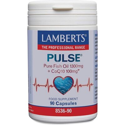 Lamberts Pulse Óleo de Peixe CoQ10 1300mg - Coração Lamberts Pulse Óleo de Peixe CoQ10 1300mg - Coração