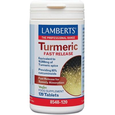 Lamberts Kurkuma Schnell-Release - 120 Tabletten - Nahrungsergänzung Lamberts Kurkuma Schnell-Release - 120 Tabletten - Nahrungsergänzung