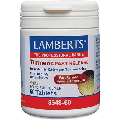 Lamberts Kurkuma Schnelllösliche Tabletten - 60 Stück Lamberts Kurkuma Schnelllösliche Tabletten - 60 Stück