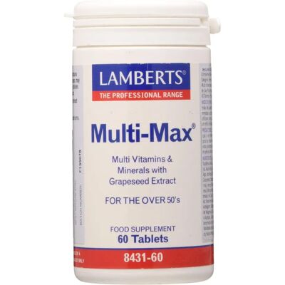 Lamberts Multi-Max 60er - Multivitamin & Mineralien für über 50-Jährige Lamberts Multi-Max 60er - Multivitamin & Mineralien für über 50-Jährige