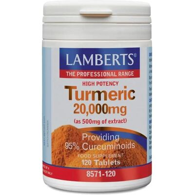 Lamberts Cúrcuma 20,000mg Tabletas - Suplemento dietético Lamberts Cúrcuma 20,000mg Tabletas - Suplemento dietético