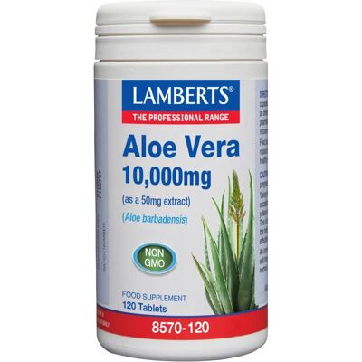 Lamberts Aloe Vera 10 000mg 120 comprimés - Complément alimentaire - Publicité Lamberts Aloe Vera 10 000mg 120 comprimés - Complément alimentaire - Publicité