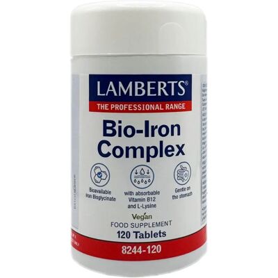 Lamberts Bio-Iron Komplex Vegan - 120 Tabletten Lamberts Bio-Iron Komplex Vegan - 120 Tabletten